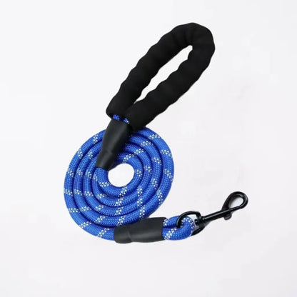 Ultimate Heavy Duty No-Pull Dog Leash for Large Dogs - Chew Resistant Reflective Rope Lead with Comfortable Padded Handle for Safe Outdoor Training