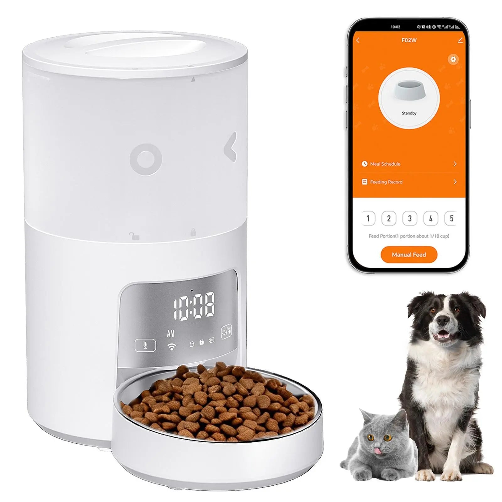 Revolutionize Mealtime with the Furlyn 4-Liter Smart Automatic Pet Feeder - Perfect for Dogs and Cats!