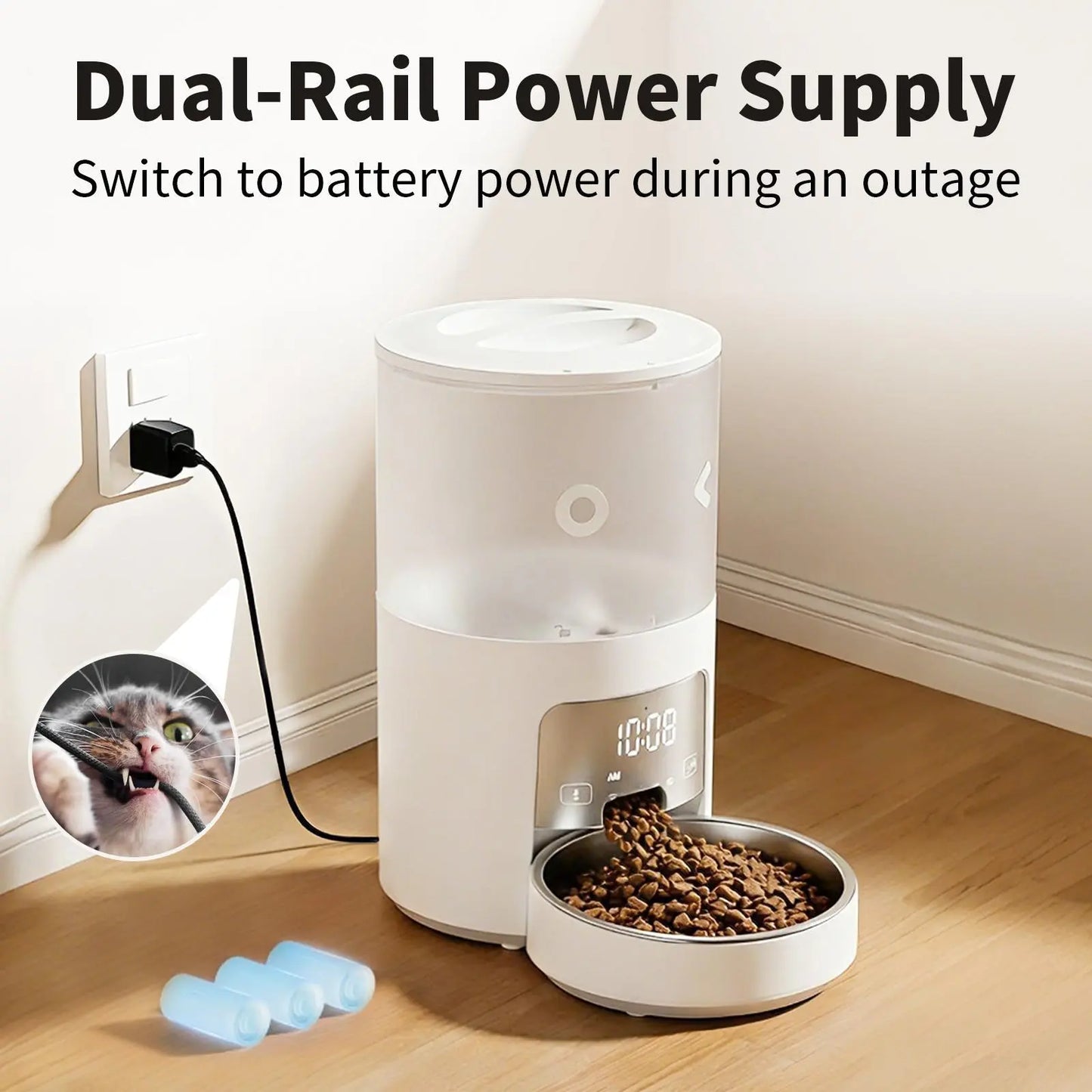 Revolutionize Mealtime with the Furlyn 4-Liter Smart Automatic Pet Feeder - Perfect for Dogs and Cats!