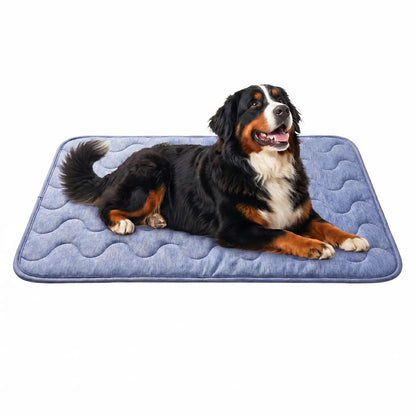 Ultimate Dog Cooling Pad - Thin & Thick Options for All Breeds, Instant Chill Fabric, Washable & Non-Slip Design, Perfect for Summer Relaxation