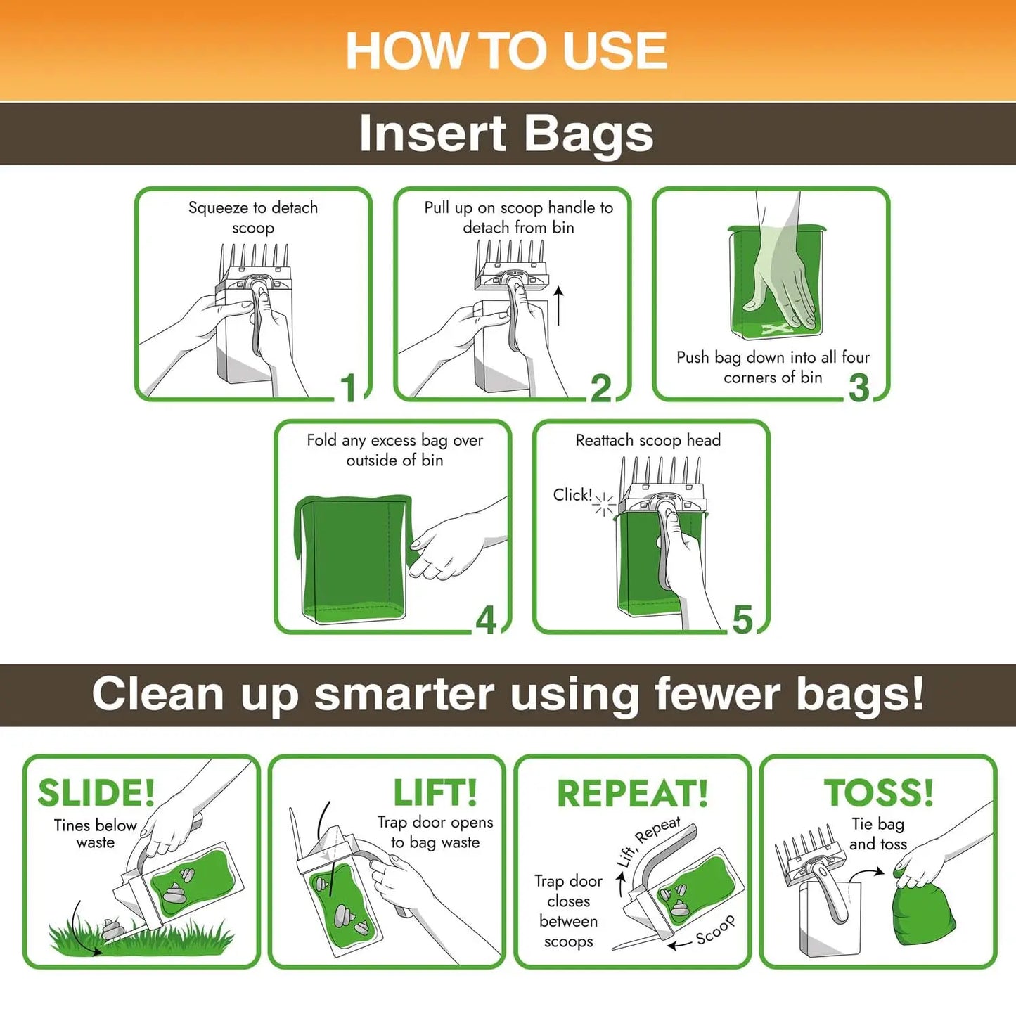 Revolutionize Dog Cleanup with the Neater Pets Lift N' Bag Pooper Scooper - Now with a 31" Extended Pole for Effortless One-Handed Use and Eco-Friendly Extra-Large Bags!