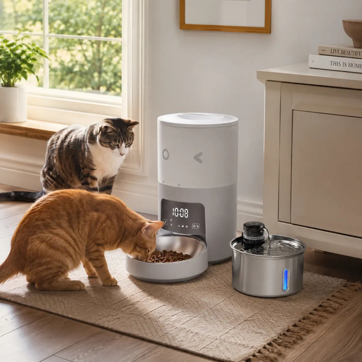 Revolutionize Mealtime with the Furlyn 4-Liter Smart Automatic Pet Feeder - Perfect for Dogs and Cats!