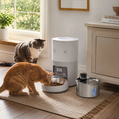 Revolutionize Mealtime with the Furlyn 4-Liter Smart Automatic Pet Feeder - Perfect for Dogs and Cats!