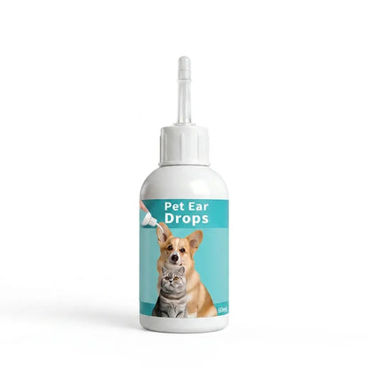 Gentle Pet Ear Wash Solution for Cats & Dogs – Effective Ear Cleaning Liquid and Drops for Optimal Ear Care