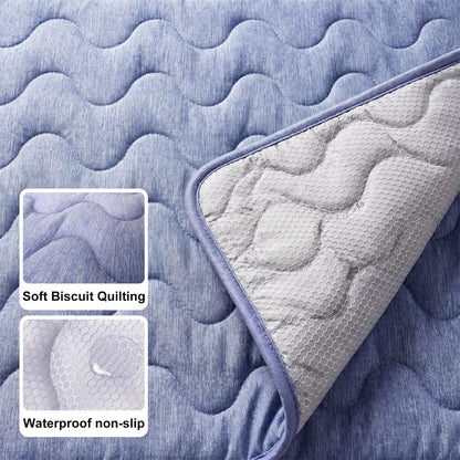 Ultimate Dog Cooling Pad - Thin & Thick Options for All Breeds, Instant Chill Fabric, Washable & Non-Slip Design, Perfect for Summer Relaxation